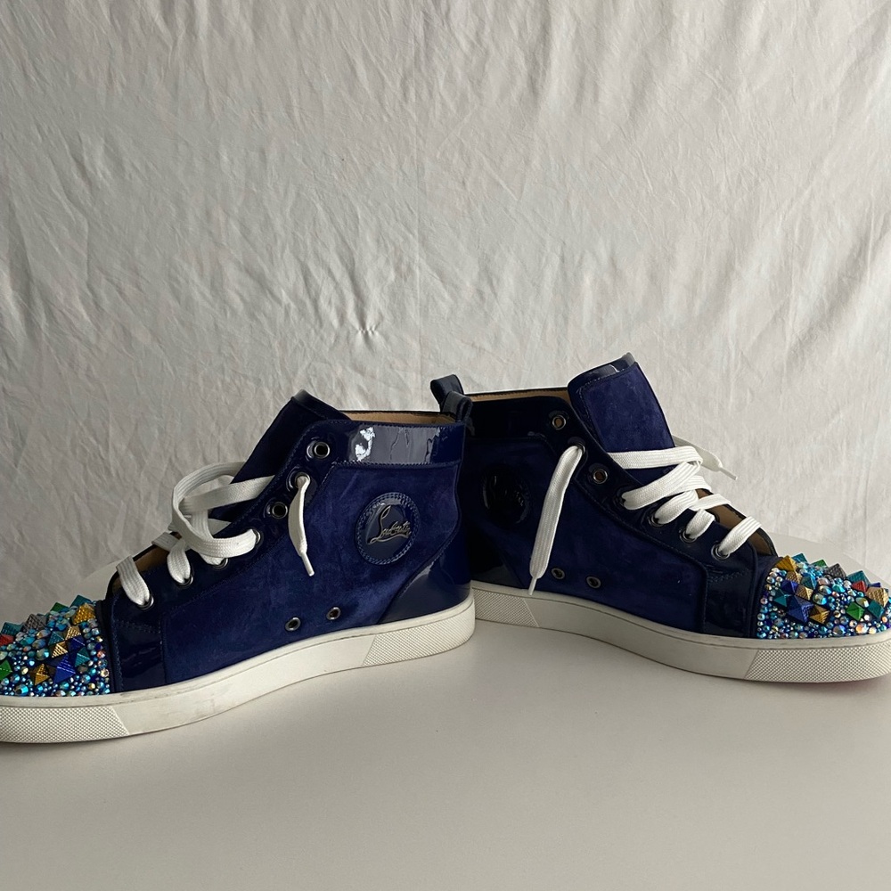 Christian Louboutin Mixkeolouis Flat Suede Multicolor Sneakers